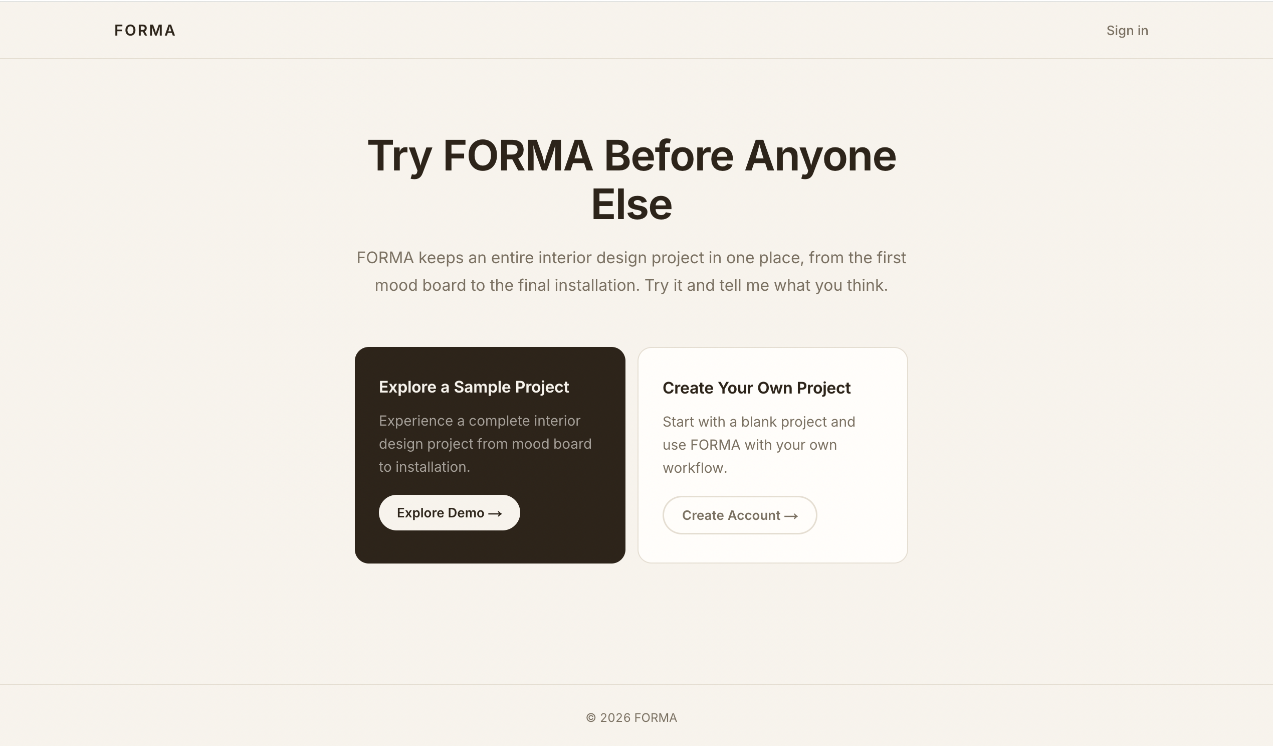 Forma — Interior design operations platform